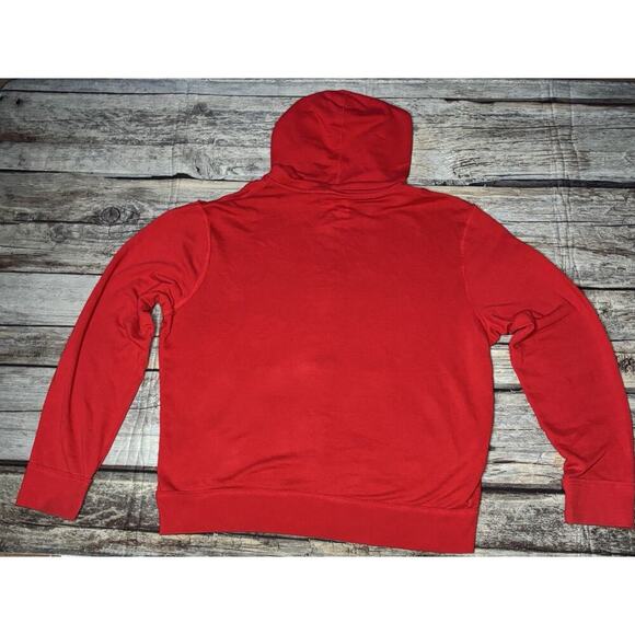 Aeropostale Full Zip Y2K Hoodie Sweatshirt Red New York 1987 Mens Size XL - Picture 6 of 6